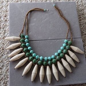 Teng Yue BOHO white Turquoise Beads necklaces